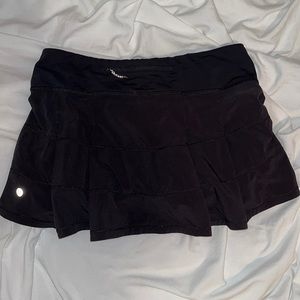 Lululemon pace rival mid-rise skirt black size 6